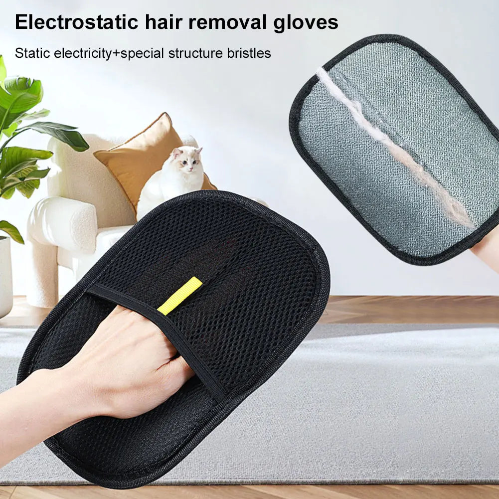 Pawfectly De-Shedding Grooming Gloves for Cats, Dogs & Rabbits 🐾🧤