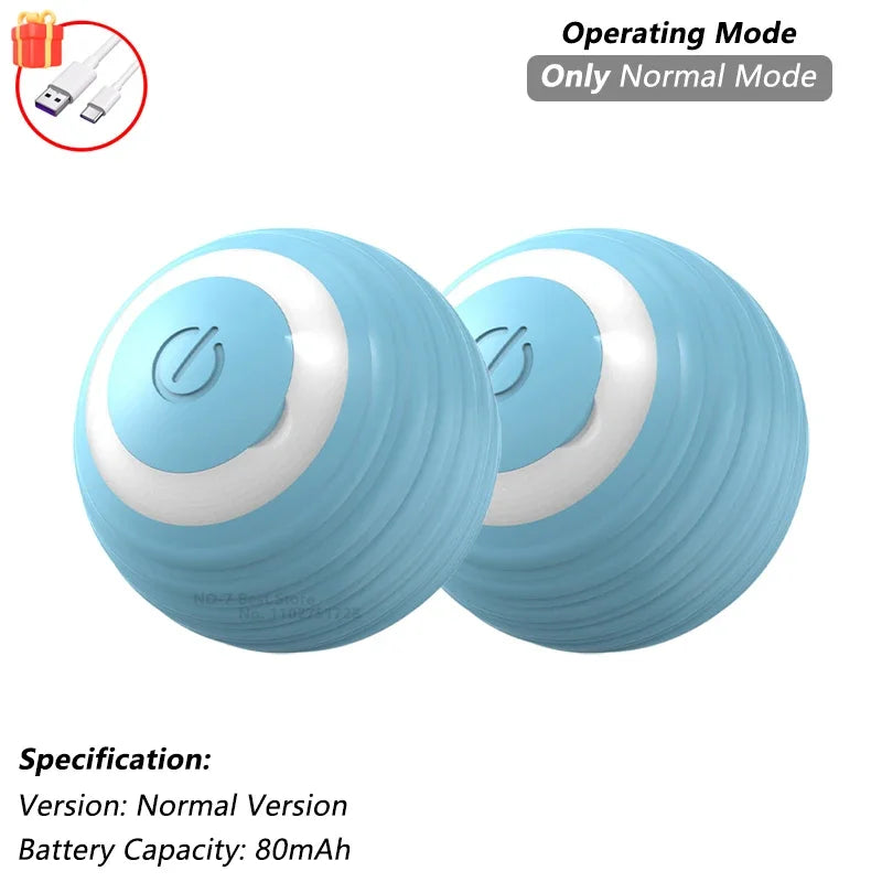 Pawfectly Smart Rolling Ball with Tail — Interactive Rechargeable Cat Toy 🐾🤖