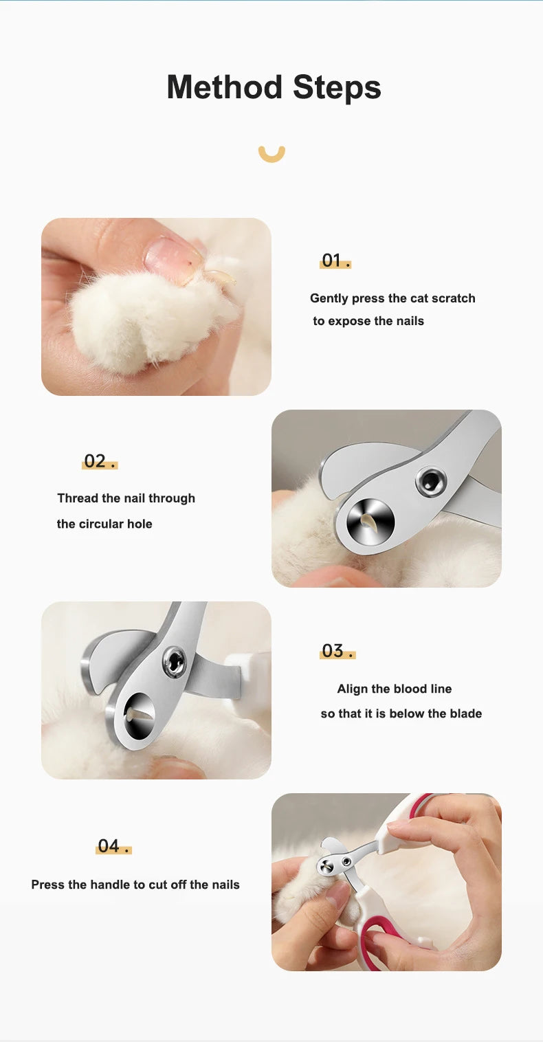 Pawfectly Stainless Steel Nail Clippers for Cats & Small Dogs 🐾✂️