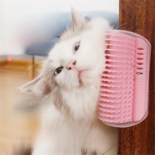 Pawfectly Wall Corner Self-Groomer with Catnip for Cats 🐾🛁