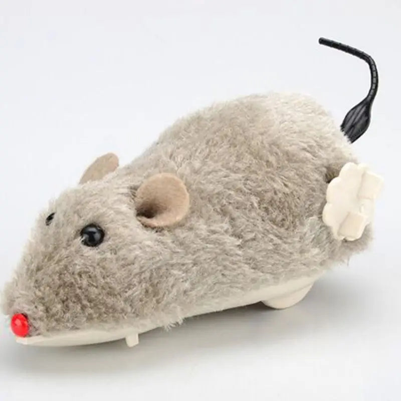 Pawfectly Lifelike Plush Running Mouse Toy for Cats & Dogs 🐾🐭