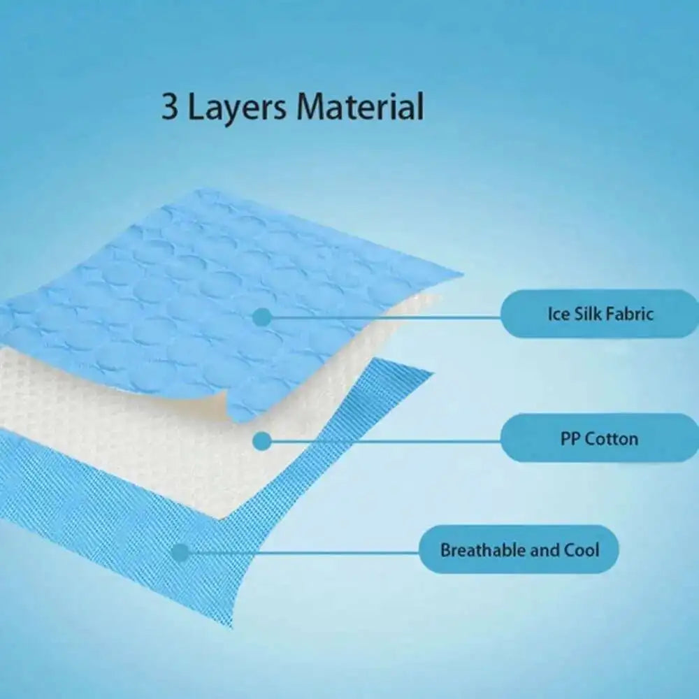 Pawfectly Ice-Silk Cooling Mat for Dogs & Cats 🐾❄️