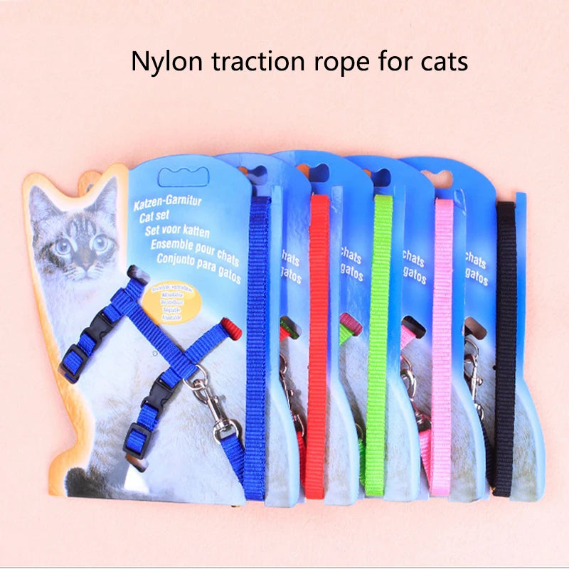 Pawfectly I-Shaped Adjustable Harness Leash for Small Pets 🐾🔒