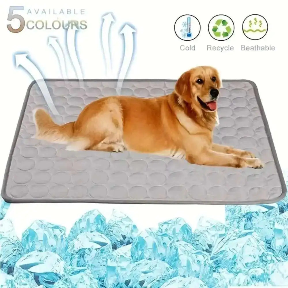 Pawfectly Ice-Silk Cooling Mat for Dogs & Cats 🐾❄️