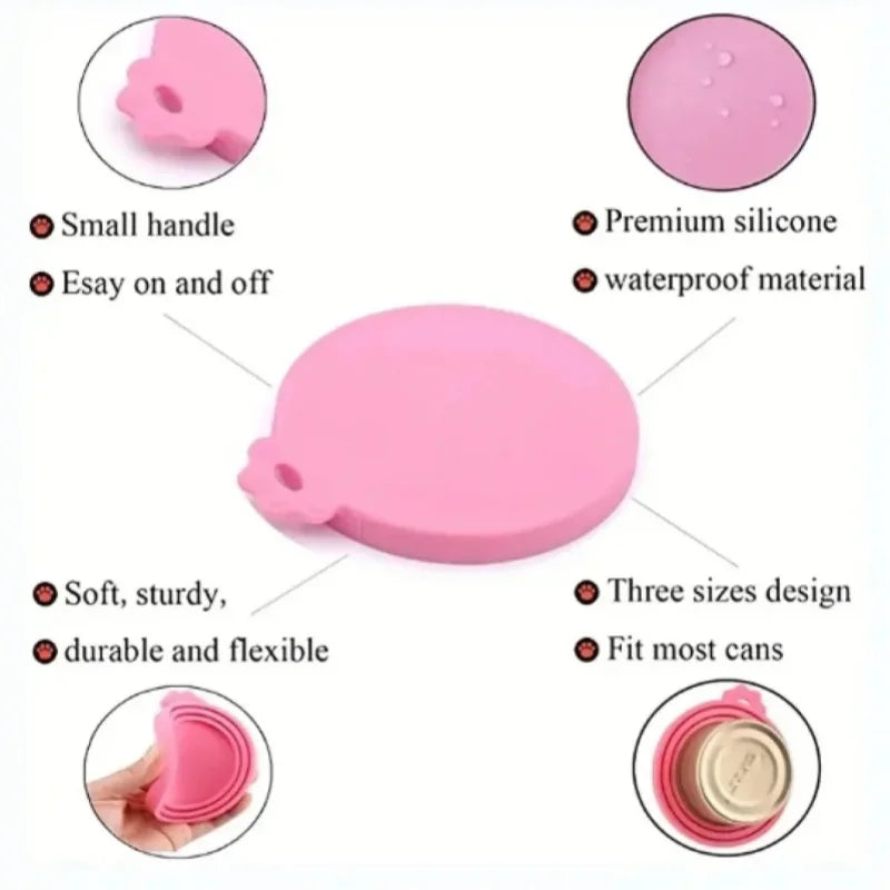 Pawfectly Reusable Silicone Can Lid – Keeps Pet Food Fresh & Fresh-Flowing 🐾🥫