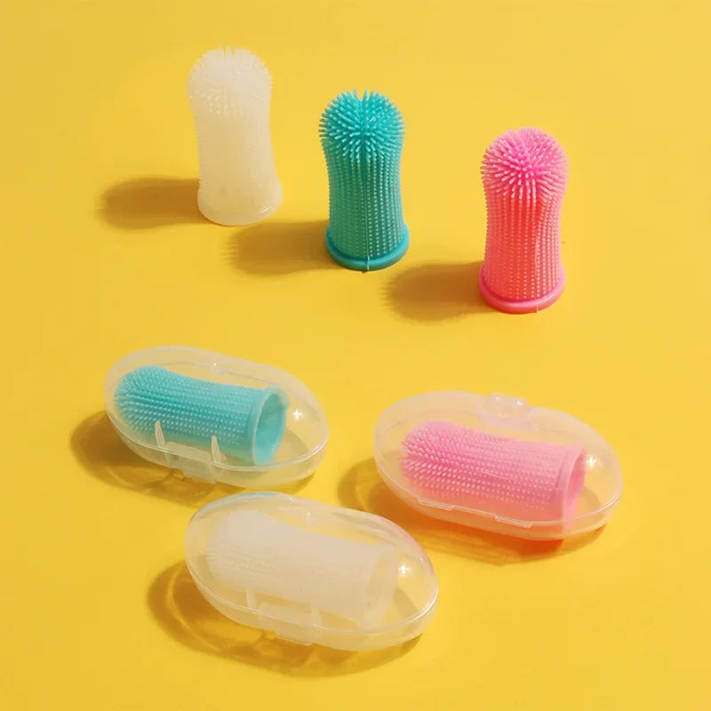 Pawfectly Super-Soft Silicone Finger Toothbrush for Cats & Small Dogs 🐾🦷