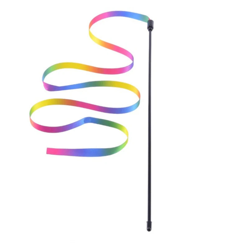 Pawfectly Rainbow Strip Teaser Wand for Cats & Dogs 🐾🌈