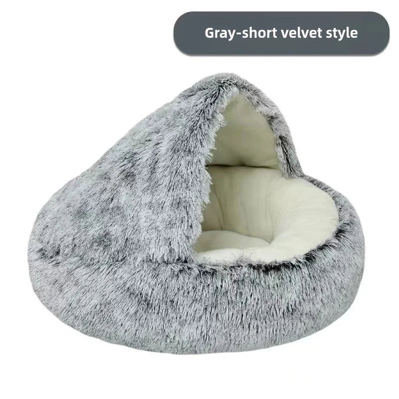 Pawfectly Autumn & Winter Plush Nest Bed 🐾❄️