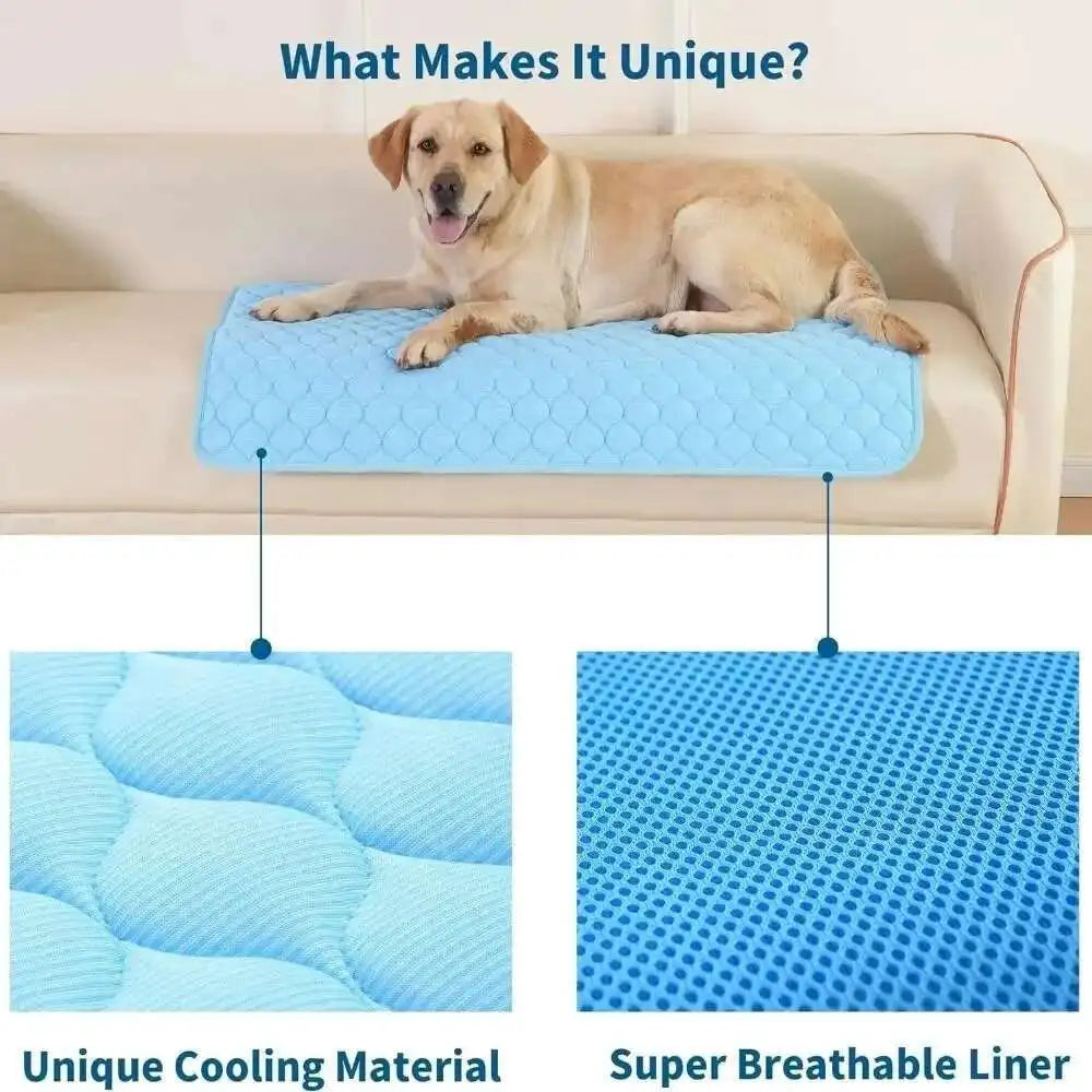 Pawfectly Ice-Silk Cooling Mat for Dogs & Cats 🐾❄️