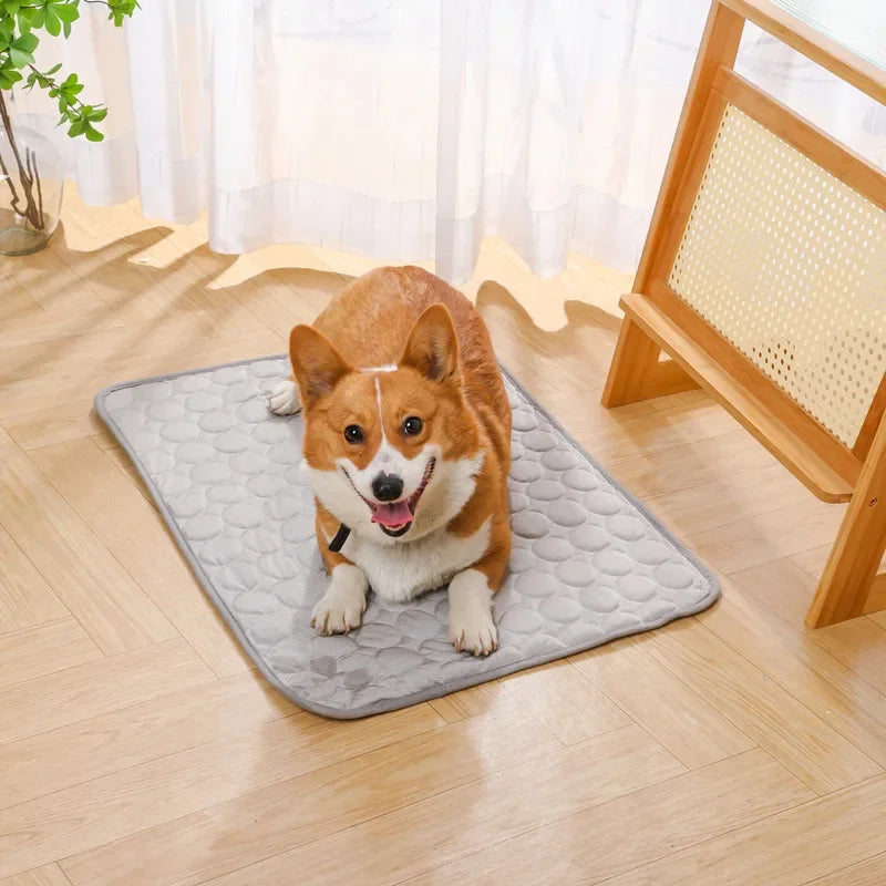 Pawfectly Ice-Silk Cooling Nest Mat for Cats & Dogs 🐾❄️