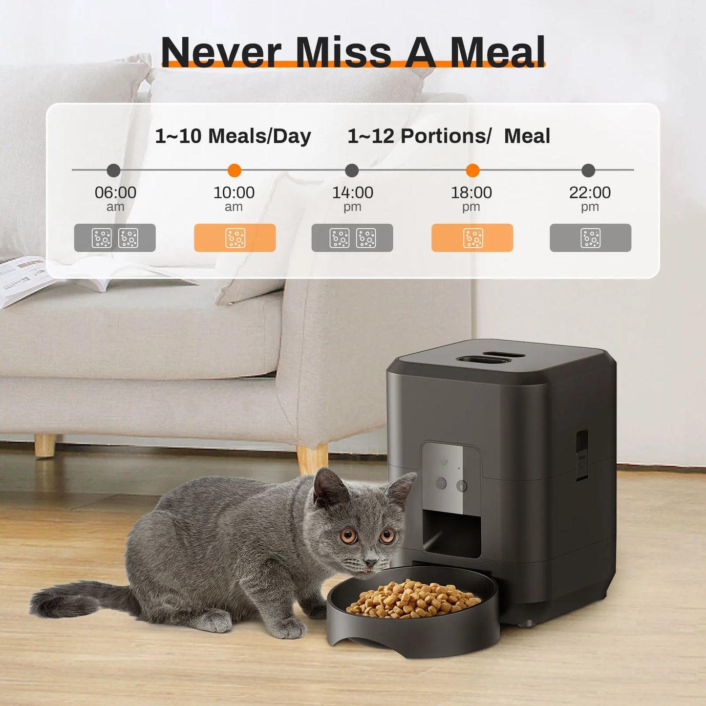 Pawfectly Smart Pet Feeder — Automatic, Timed & Precise Feeding for Cats & Dogs 🐾⏲️