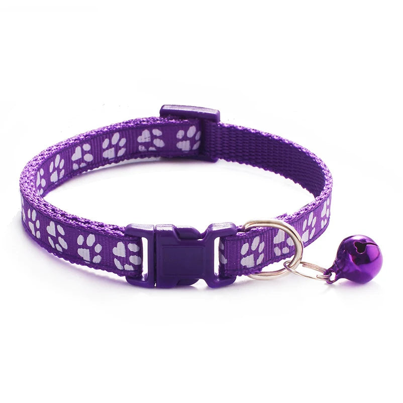 Pawfectly “Jingle &amp; Paws” Cat & Dog Collar with Bell – Multi-Colour Rope Design 🐾🔔