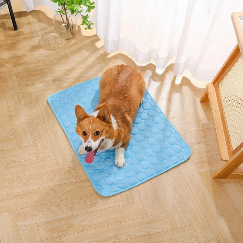 Pawfectly Ice-Silk Cooling Nest Mat for Cats & Dogs 🐾❄️