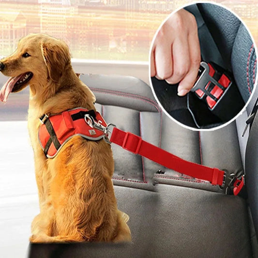 Pawfectly Adjustable Seat Belt Dog & Cat Harness – Secure Travel Companion 🐾🚗