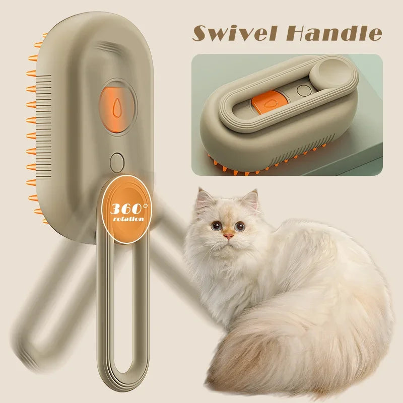 Pawfectly 3-in-1 Steam Spray Massage Comb for Pets 🐾🌿