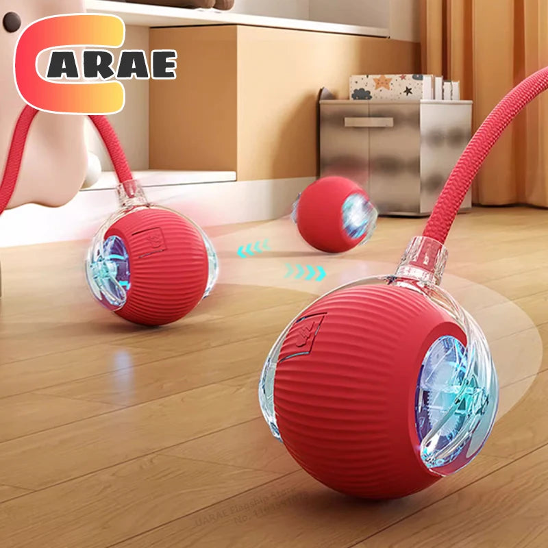Pawfectly Smart Rolling Ball with Tail — Interactive Rechargeable Cat Toy 🐾🤖
