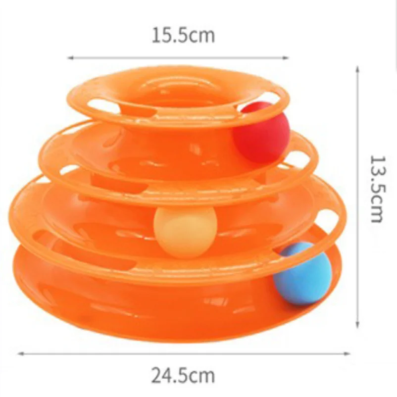 Pawfectly Three-Tier Ball Track Toy for Cats 🐾🔄