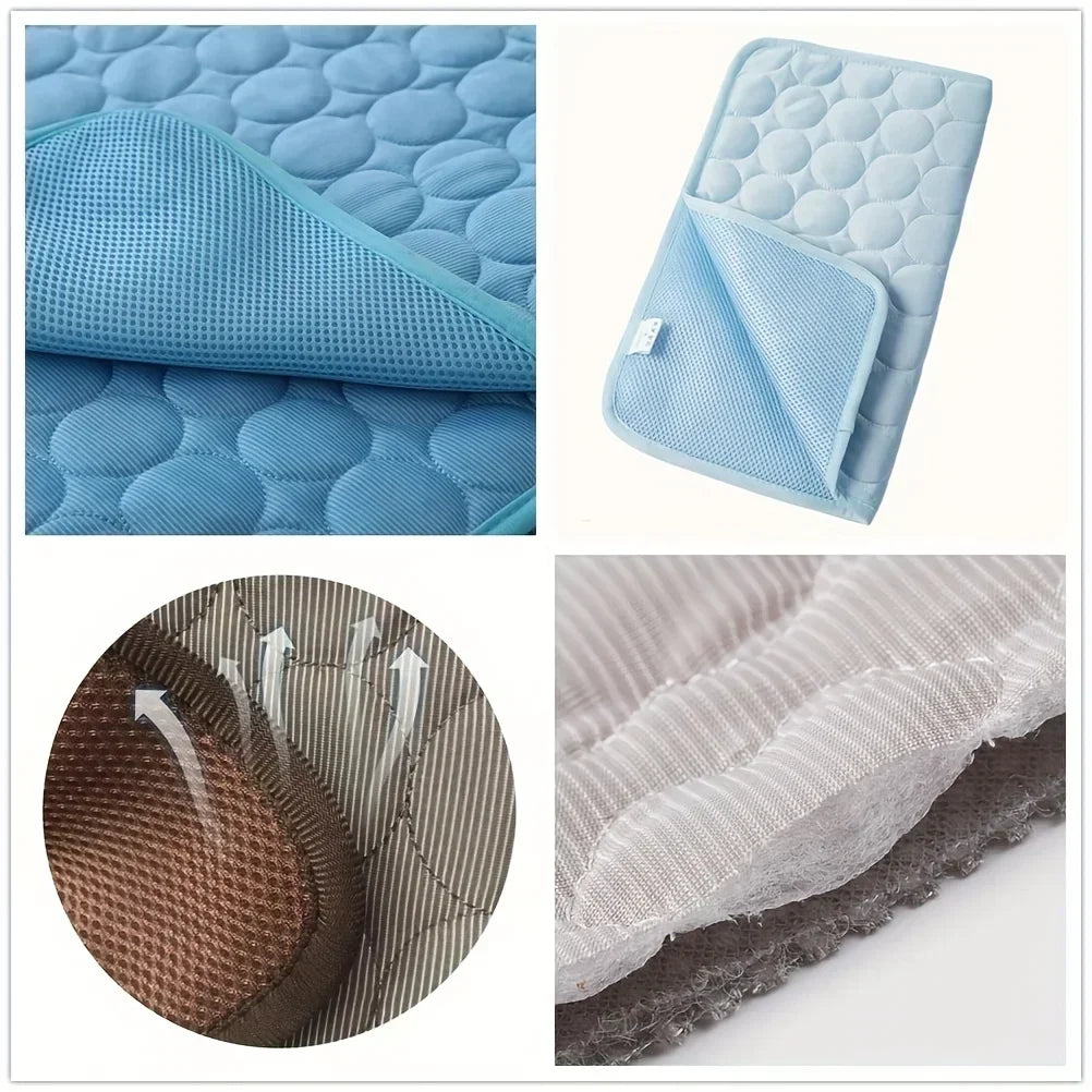 Pawfectly Ice-Silk Cooling Nest Mat for Cats & Dogs 🐾❄️