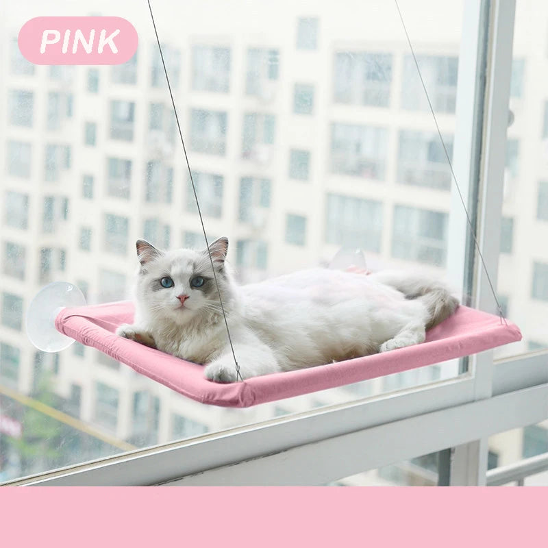 Pawfectly Aerial Cat Hammock — Sunny Window Nest for Cats & Kittens 🐾☀️