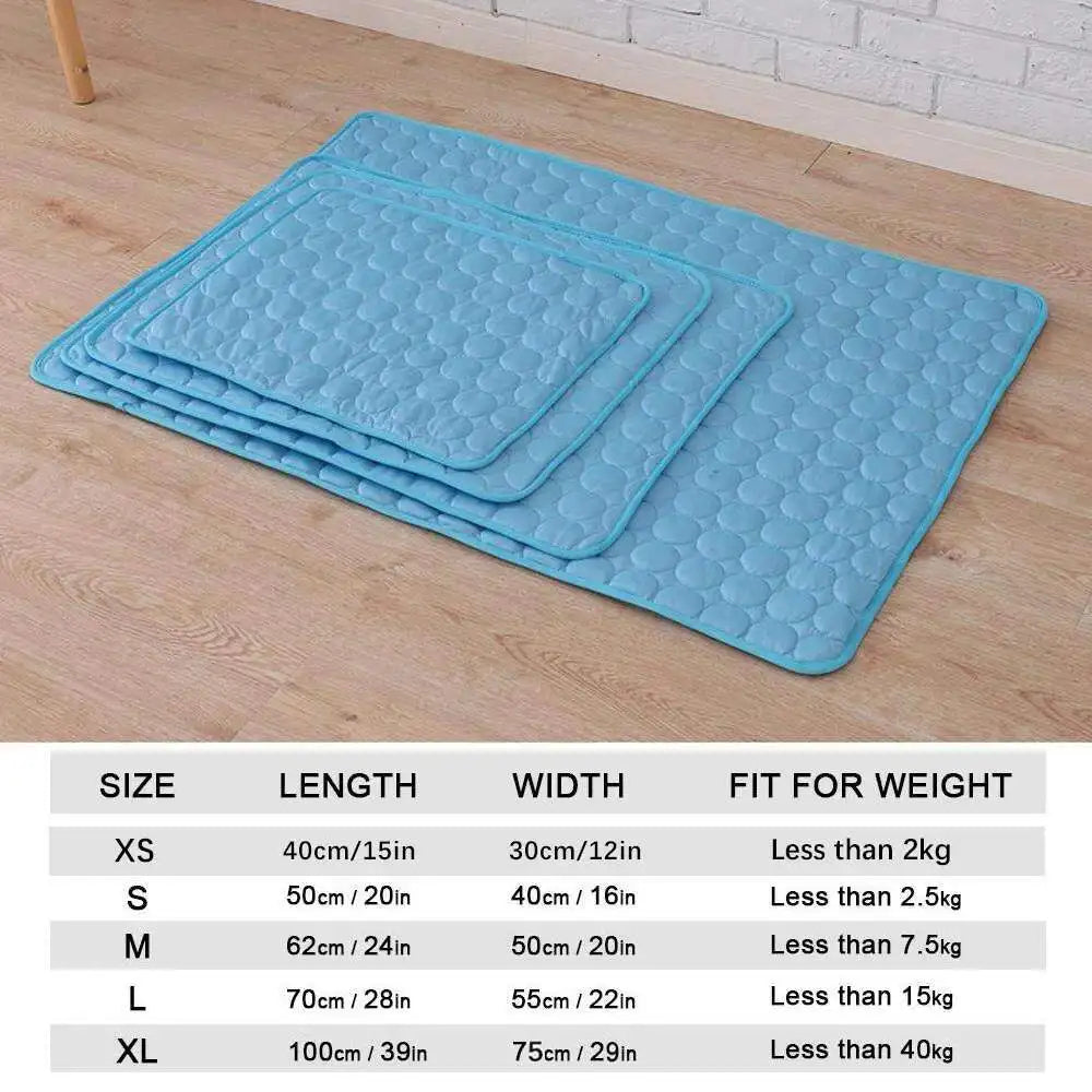 Pawfectly Ice-Silk Cooling Mat for Dogs & Cats 🐾❄️