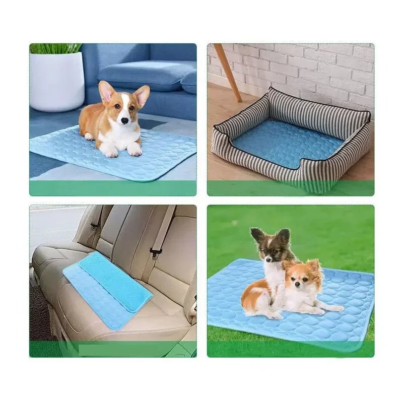 Pawfectly Ice-Silk Cooling Nest Mat for Cats & Dogs 🐾❄️