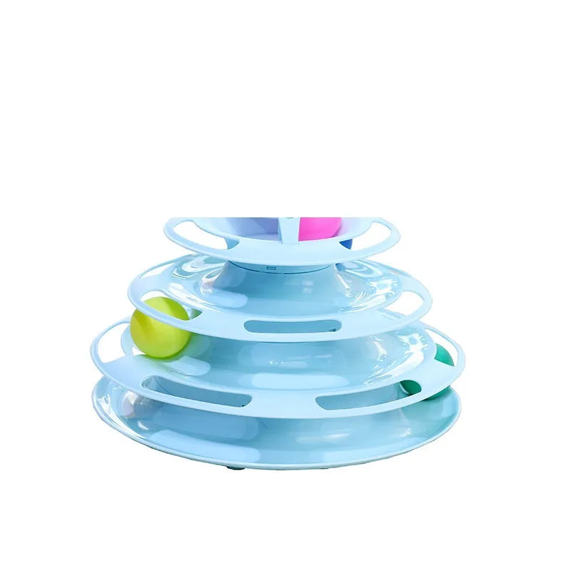 Pawfectly Three-Tier Ball Track Toy for Cats 🐾🔄