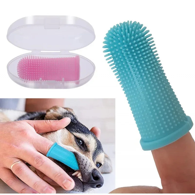 Pawfectly Super-Soft Silicone Finger Toothbrush for Cats & Small Dogs 🐾🦷