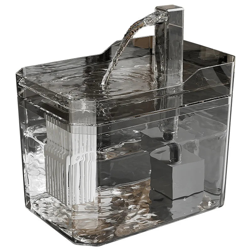 Pawfectly Transparent Plug-In Automatic Water Dispenser — Circulating Hydration Elegance 🐾💧