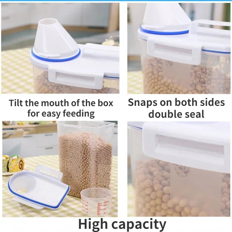 Pawfectly Moisture-Proof Pet Food Storage Pail with Measuring Cup 🐾🥣