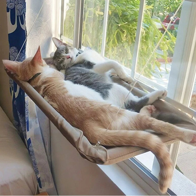 Pawfectly Aerial Cat Hammock — Sunny Window Nest for Cats & Kittens 🐾☀️