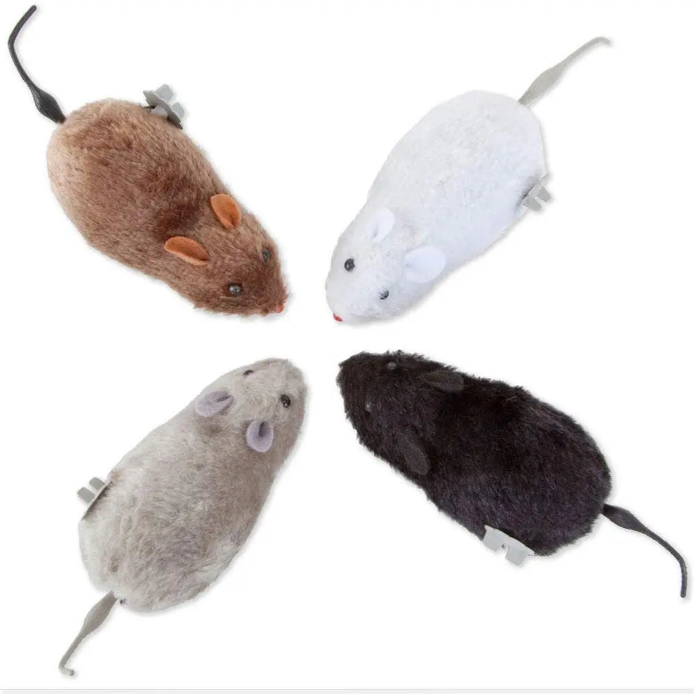 Pawfectly Lifelike Plush Running Mouse Toy for Cats & Dogs 🐾🐭