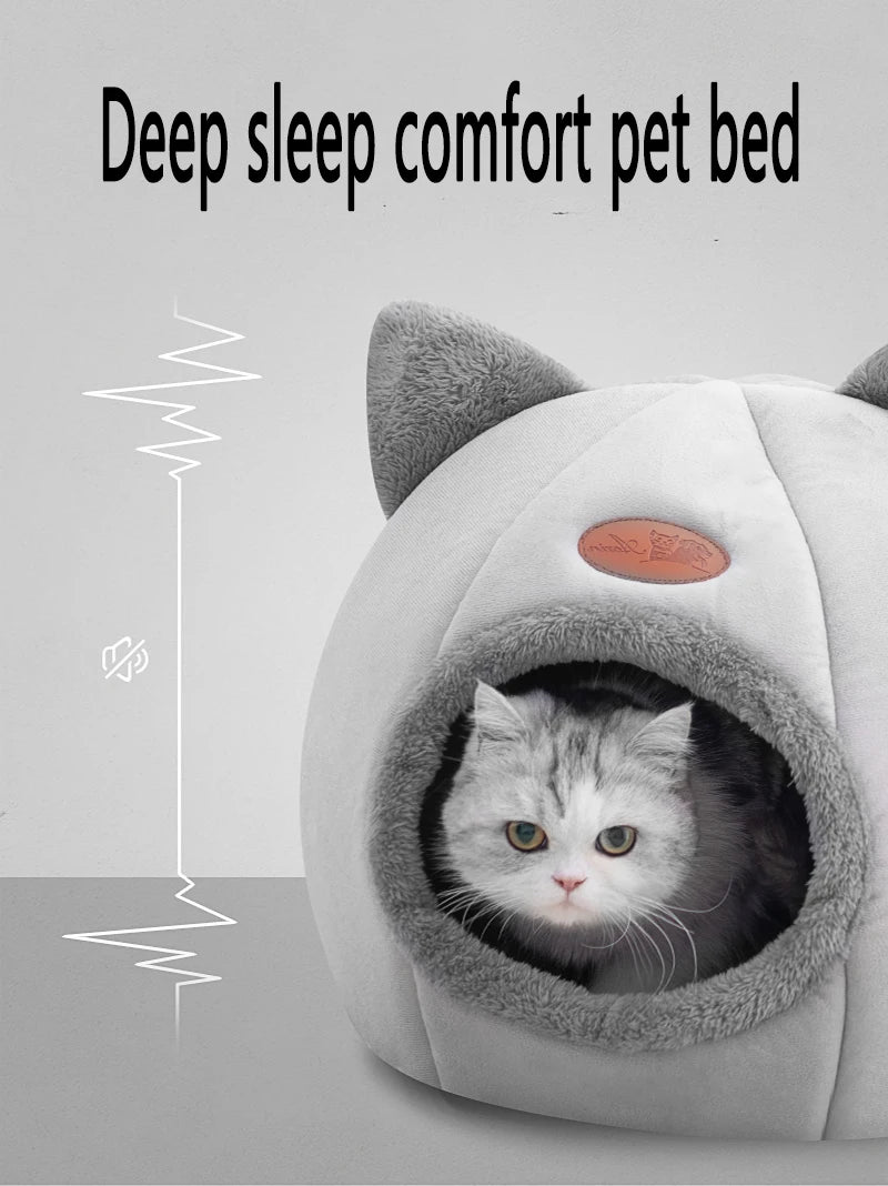 Pawfectly Deep Sleep Comfort Cat Cave Bed 🐾🛌