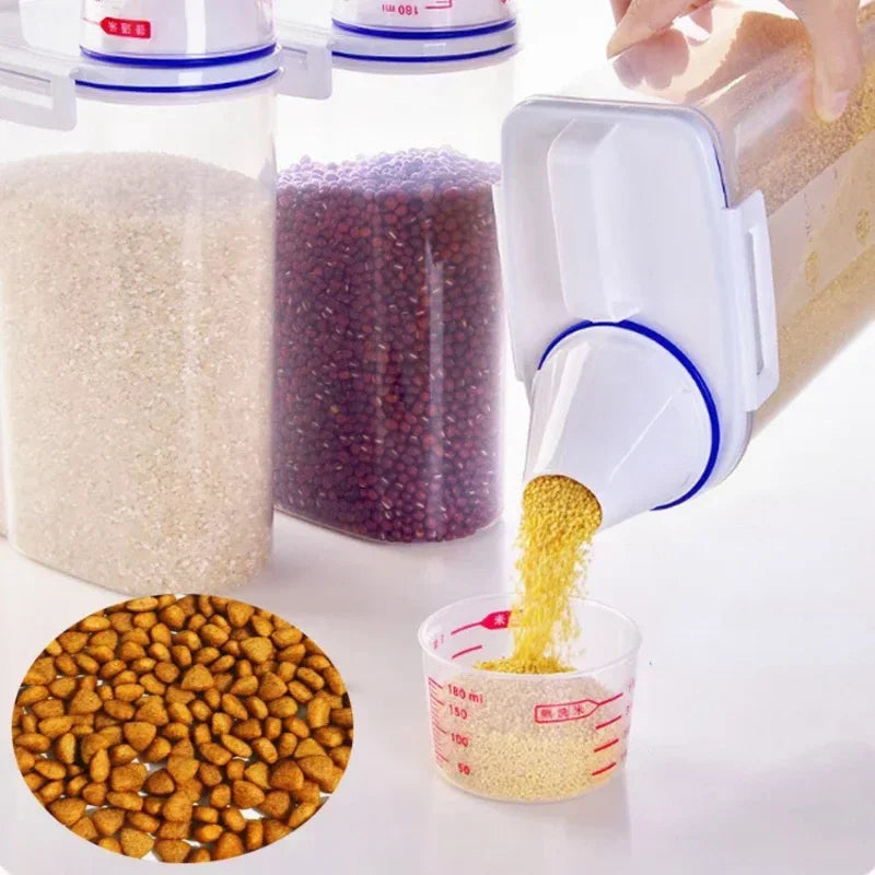 Pawfectly Moisture-Proof Pet Food Storage Pail with Measuring Cup 🐾🥣