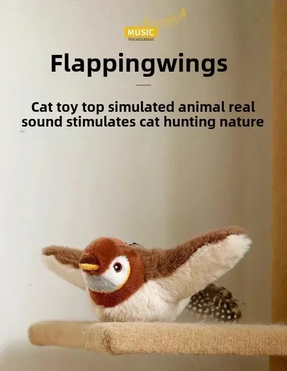 Pawfectly Electric Catnip Pat Bird Interactive Toy for Cats & Dogs 🐾🐦