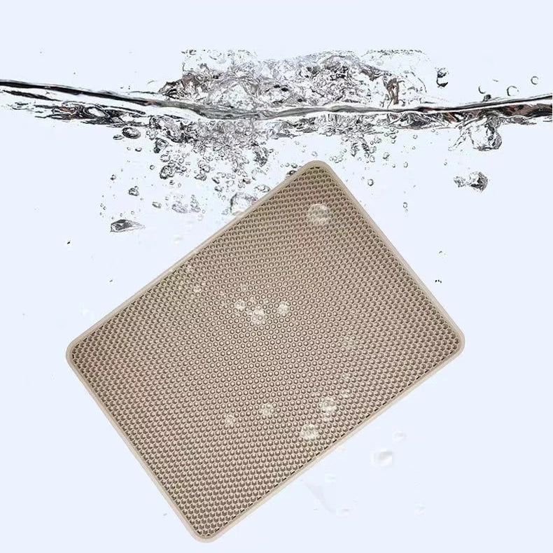 Pawfectly Waterproof Double-Layer Litter Mat for Cats & Dogs 🐾✨
