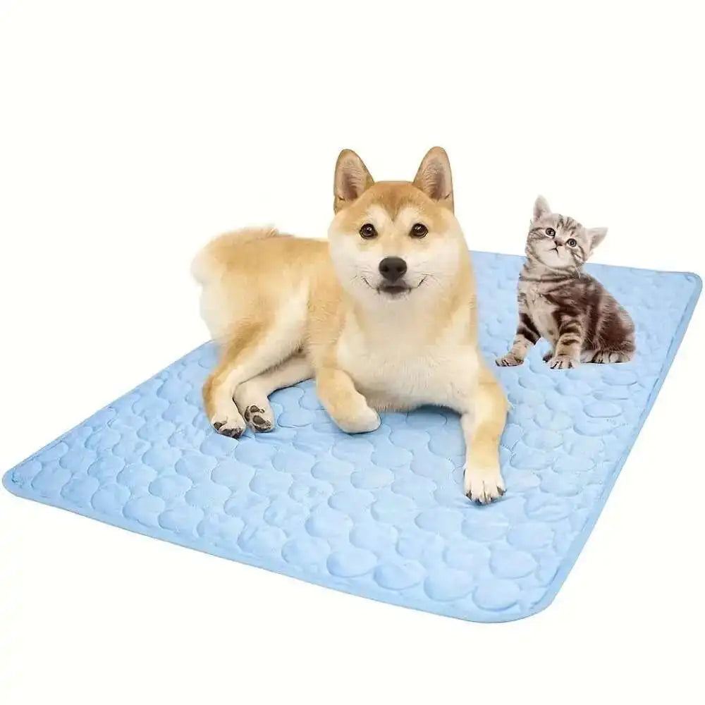 Pawfectly Ice-Silk Cooling Mat for Dogs & Cats 🐾❄️