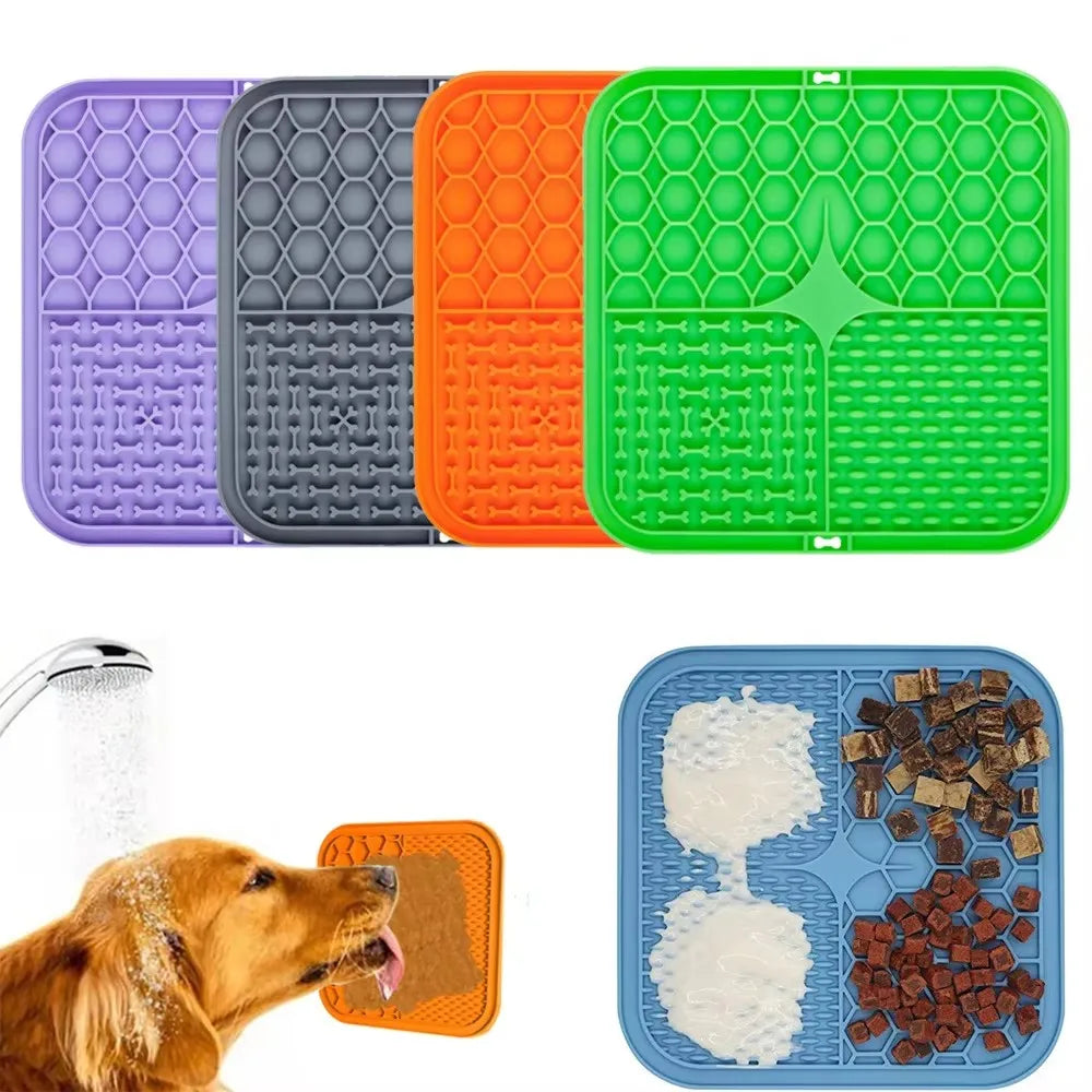 Pawfectly Slow-Lick Silicone Feeding Plate with Suction Base 🐾🍽️