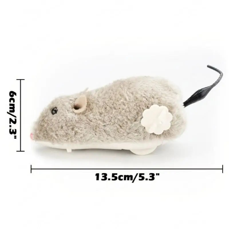 Pawfectly Lifelike Plush Running Mouse Toy for Cats & Dogs 🐾🐭
