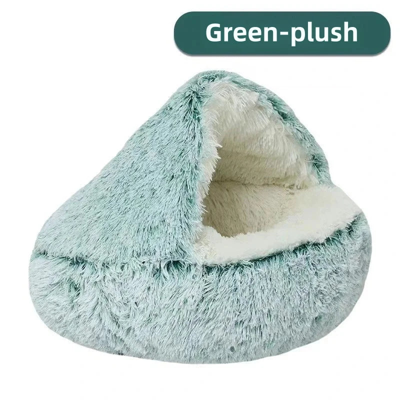 Pawfectly Autumn & Winter Plush Nest Bed 🐾❄️