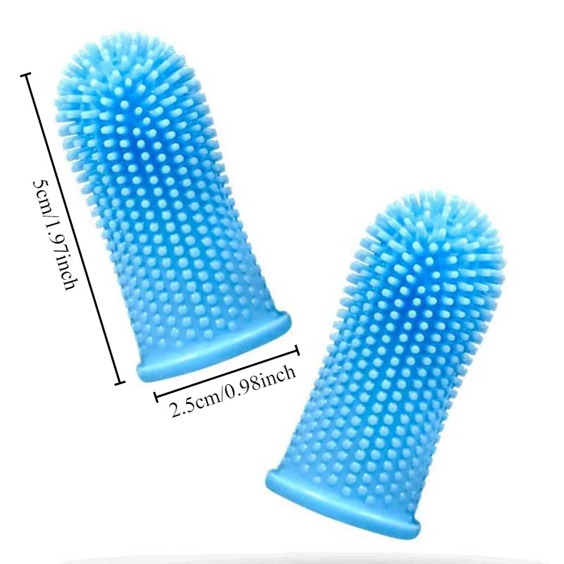 Pawfectly Super-Soft Silicone Finger Toothbrush for Cats & Small Dogs 🐾🦷