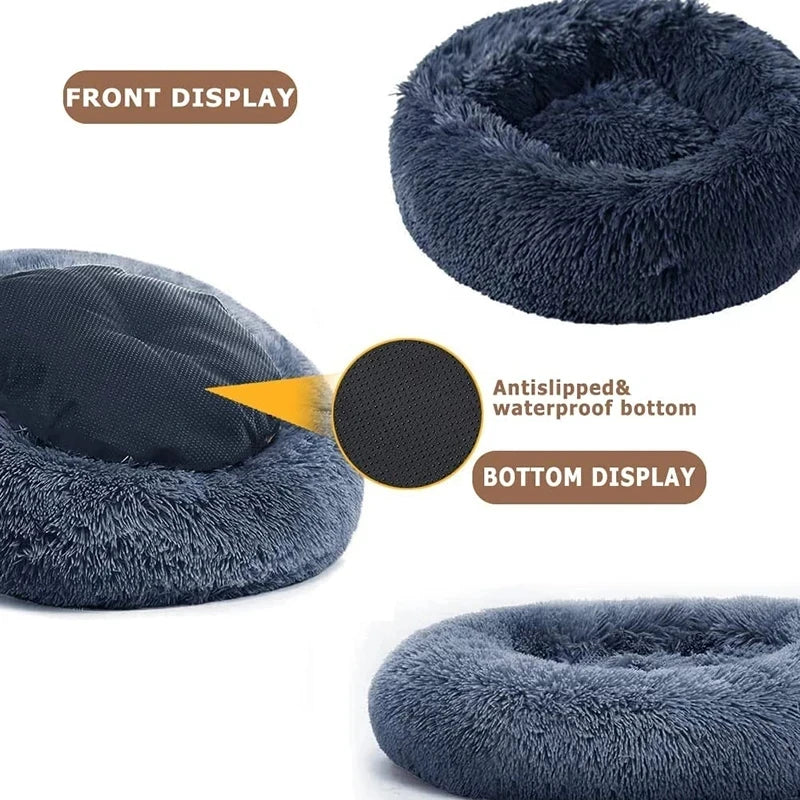 Pawfectly Super-Soft Plush Donut Bed for Cats & Small Dogs 🐾🛌