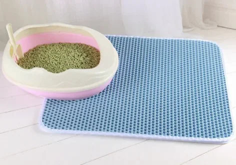 Pawfectly Double-Layer Waterproof Litter Mat with Bonus Non-Slip Pad Gift 🐾✨