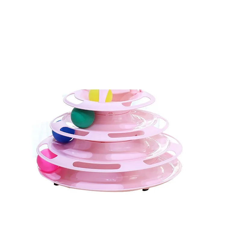 Pawfectly Three-Tier Ball Track Toy for Cats 🐾🔄