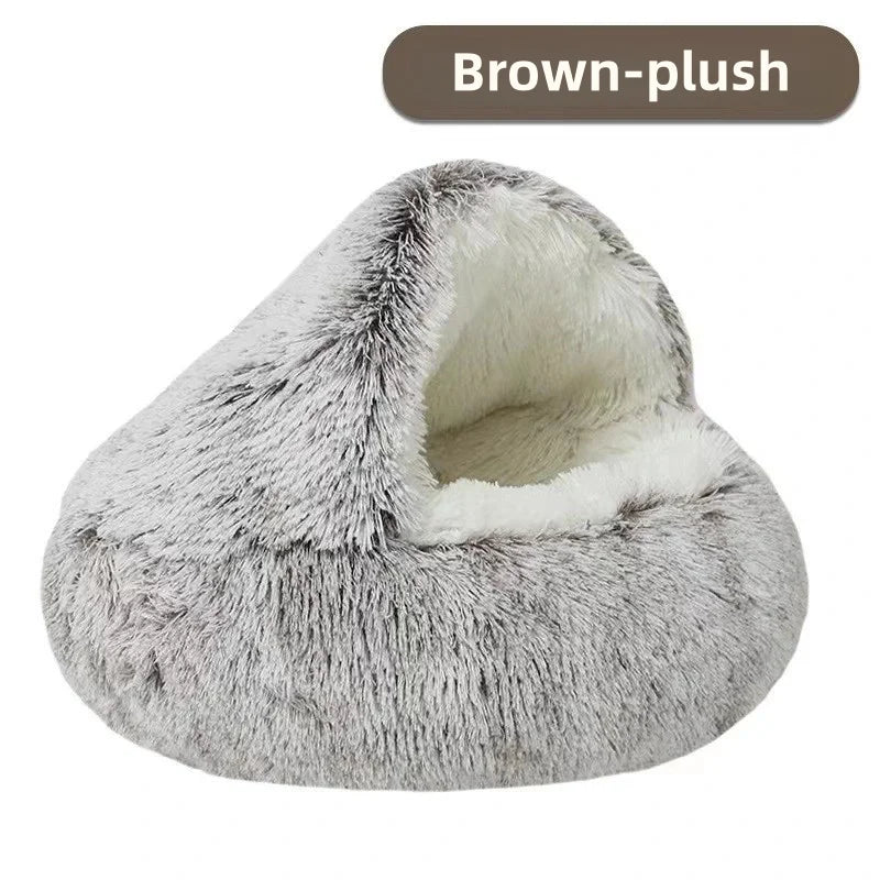 Pawfectly Autumn & Winter Plush Nest Bed 🐾❄️