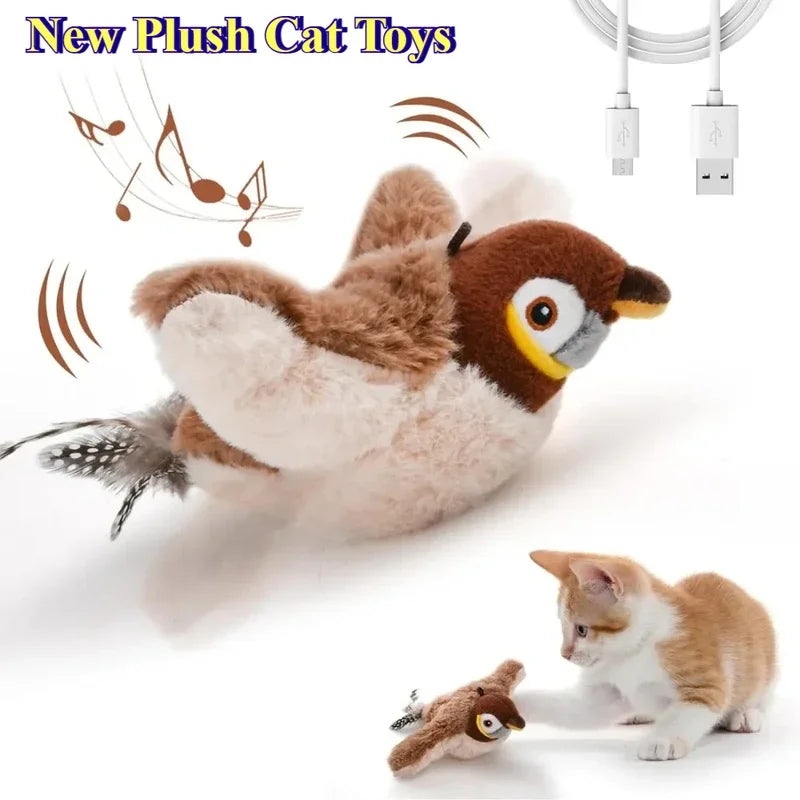 Pawfectly Electric Catnip Pat Bird Interactive Toy for Cats & Dogs 🐾🐦