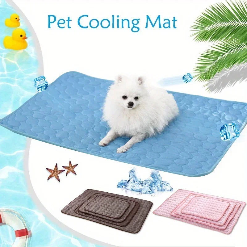 Pawfectly Ice-Silk Cooling Nest Mat for Cats & Dogs 🐾❄️