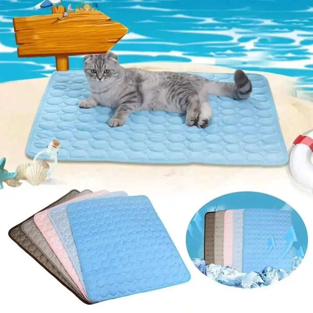 Pawfectly Ice-Silk Cooling Mat for Dogs & Cats 🐾❄️