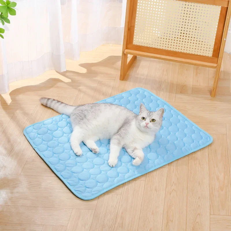 Pawfectly Ice-Silk Cooling Nest Mat for Cats & Dogs 🐾❄️