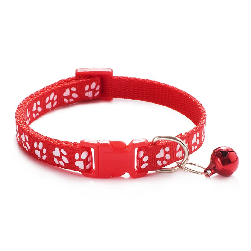 Pawfectly “Jingle &amp; Paws” Cat & Dog Collar with Bell – Multi-Colour Rope Design 🐾🔔