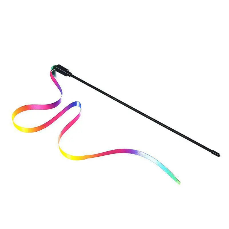 Pawfectly Rainbow Strip Teaser Wand for Cats & Dogs 🐾🌈